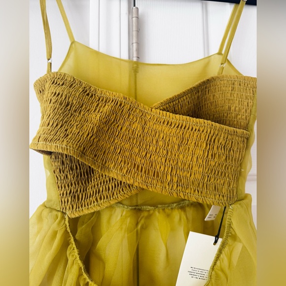 Anthropologie Oh Seven Days Organza Sheer Midi Dress, Size XS - Picture 10 of 13